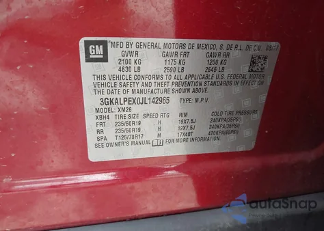 2018 GMC Terrain Slt z USA, uszkodzony, nr VIN 3GKALPEX0JL142965